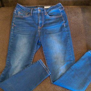 Girls Blue High-Waist Jeggings